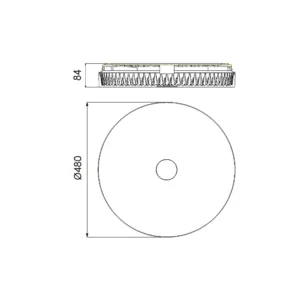 Plafón de techo FROZEN blanco/transparente efecto hielo con LED integrado y mando regulable CCT