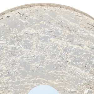 Plafón de techo FROZEN blanco/transparente efecto hielo con LED integrado y mando regulable CCT