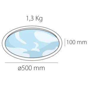 Plafón de techo ATMOS MOON con diseño de la Luna, LED 3000K 4000K 6000K y mando