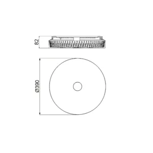 Plafón de techo FROZEN blanco/transparente efecto hielo con LED integrado y mando regulable CCT