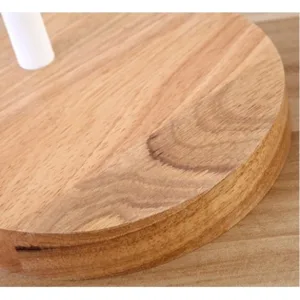 Flexo NORDIC de metal con base de madera y cabezal orientable, casquillo E27