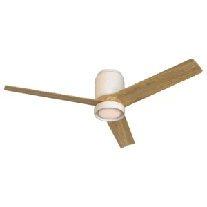 Ventilador de techo Cerámica 122 cm en blanco o beige madera con LED regulable y 6 velocidades